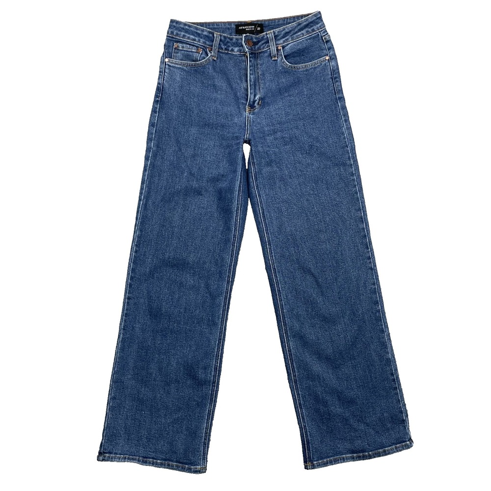 Just Black Indigo Wide-Leg High-Rise Jeans